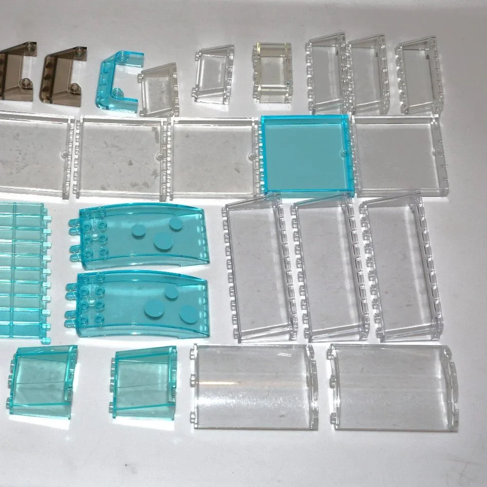 LEGO clear windscreen 3823, 24607, 4176, panel 59349, 46413, 46361, dome canopy